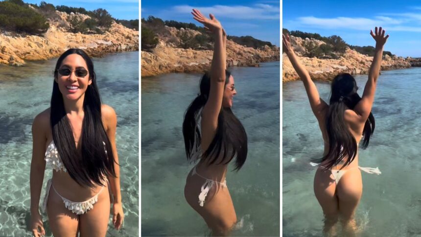 Isabelle Nogueira curte Sardenha e celebra sonho de infância