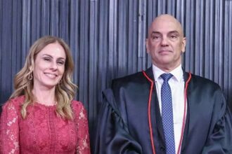 Alexandre de Moraes e sua mulher Viviane Barci