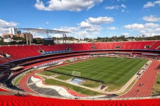 Morumbis, estádio do São Paulo, antes do jogo contra o Vitória pelo Brasileirão