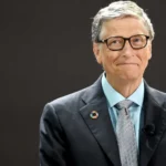 Bill Gates durante evento público sobre tecnologia