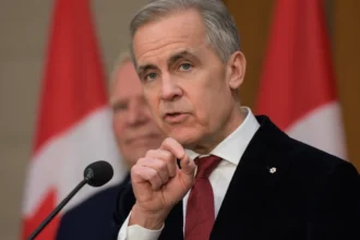 Mark Carney discursa no Parlamento Europeu em Estrasburgo