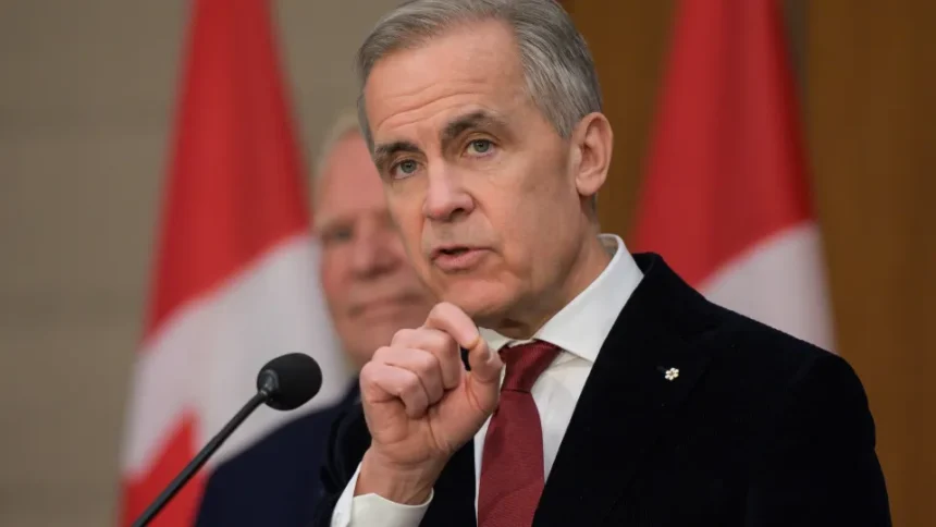 Mark Carney discursa no Parlamento Europeu em Estrasburgo