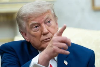 Donald Trump discursando na Assembleia Geral da ONU