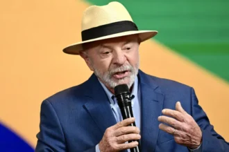 Presidente Luiz Inácio Lula da Silva durante pronunciamento oficial