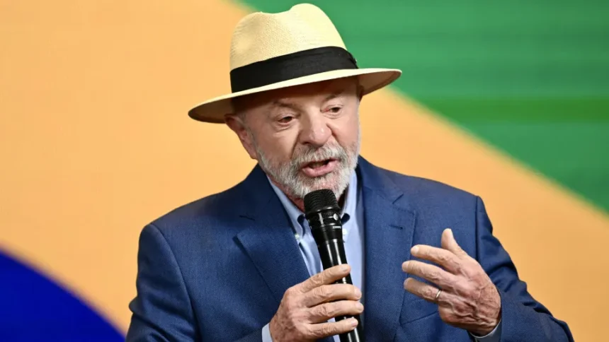 Presidente Luiz Inácio Lula da Silva durante pronunciamento oficial