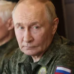 Bandeira da Rússia em evento oficial