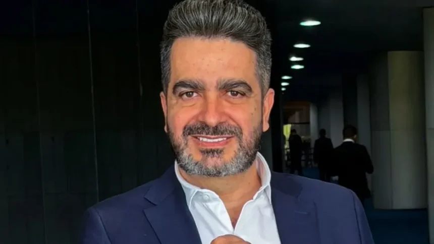 Pablo Marçal e Leonardo Avalanche, do PRTB, em evento político