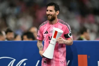 Lionel Messi em partida pelo Inter Miami