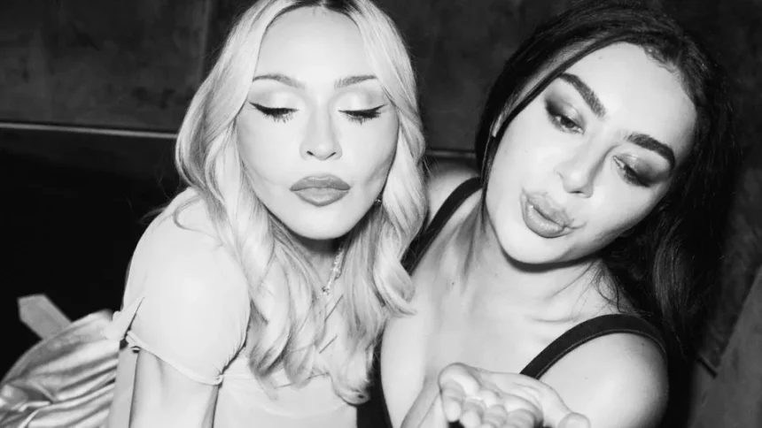 Madonna e Charli XCX em imagem de divulgação