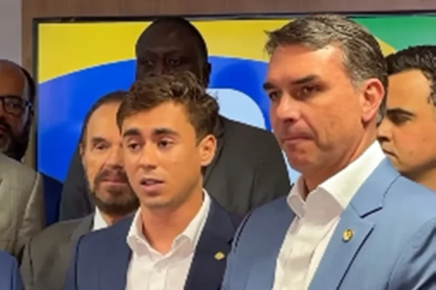 Flávio Bolsonaro e Nikolas percorrem cidades de MG nesta quinta (24/9)