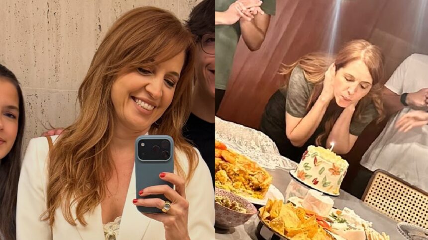 Poliana Abritta celebra 51 anos em rara foto com marido e trigêmeos