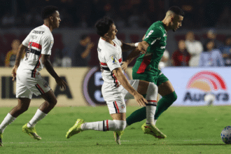 Lance de São Paulo x Palmeiras pelo Brasileirão