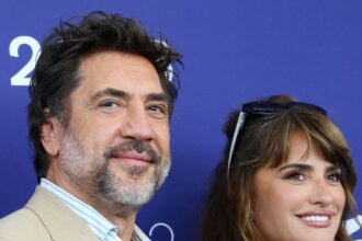 Penélope Cruz e Javier Bardem no 83º Festival de Cinema de Veneza, em setembro de 2026