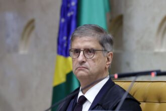 O procurador-geral da República, Paulo Gonet, durante sessão do plenário do STF