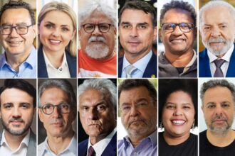 Candidatos à Presidencia: Cury, Clariana, Edmilson Costa, Flavio, Hertz Dias, Lula, Renan Santos, Romeu Zema, Ronaldo Caiado, Rui Costa Pimenta, Samara Martins e Wilson Grassi