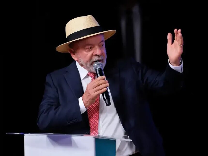 Imagem editorial de Luiz Inácio Lula da Silva relacionada à campanha eleitoral