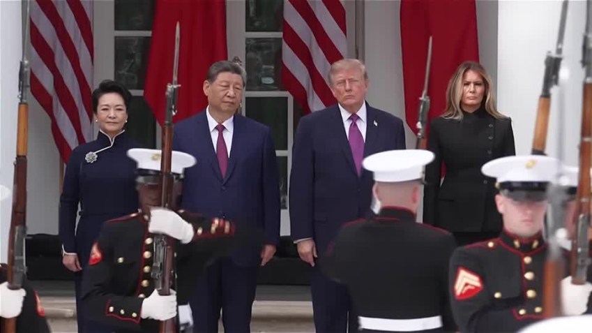 Presidente dos EUA, Donald Trump, ao lado do presidente da China, Xi Jinping 23 de setembro de 2026 REUTERS/Kevin Lamarque