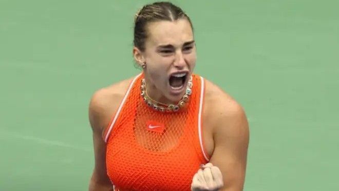 Aryna Sabalenka durante partida do US Open