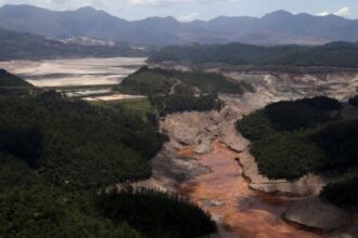 Barragem do Fundão, em Mariana