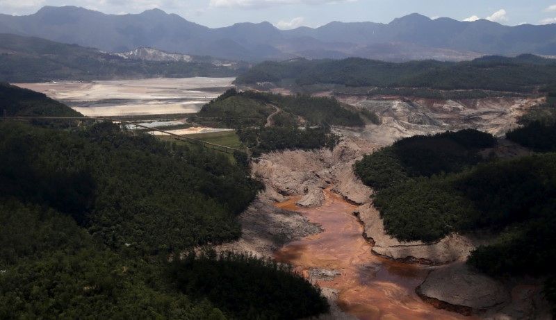 Barragem do Fundão, em Mariana