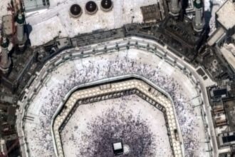 Vista panorâmica da cidade de Meca na Arábia Saudita
