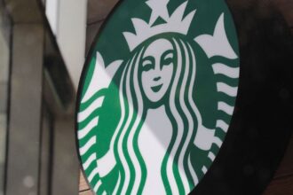 Placa da Starbucks na Cidade do México
