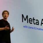 Mark Zuckerberg, CEO da Meta, faz um discurso de abertura na sede da empresa em Menlo Park