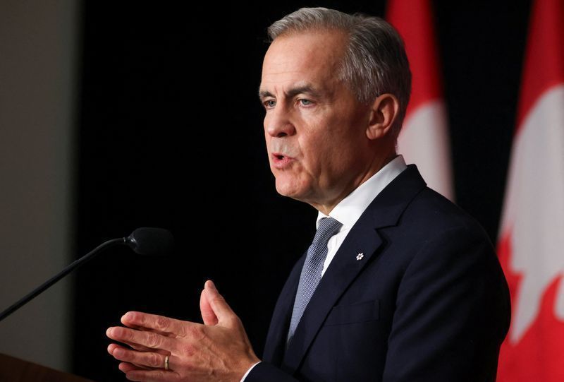 Mark Carney, primeiro-ministro do Canadá, em evento oficial