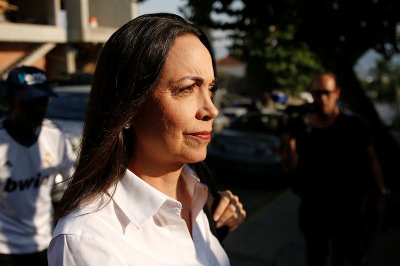 María Corina Machado em evento político