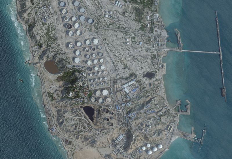 Ilha de Kharg, terminal petrolífero do Irã