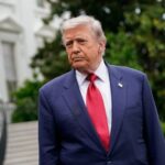 Presidente dos EUA, Donald Trump, fala com repórteres na Casa Branca