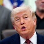 O presidente dos EUA, Donald Trump, no Salão Oval da Casa Branca, em Washington
