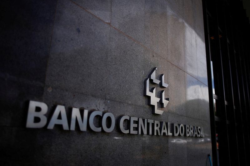 Logotipo do Banco Central em sua sede em Brasília