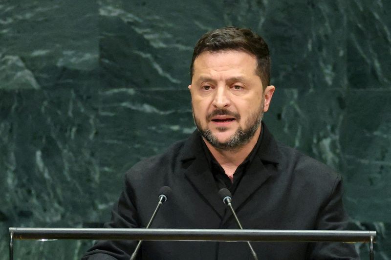 Presidente da Ucrânia, Volodymyr Zelenskiy, discursa na ONU