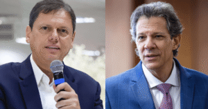 Governador Tarcísio de Freitas em evento oficial