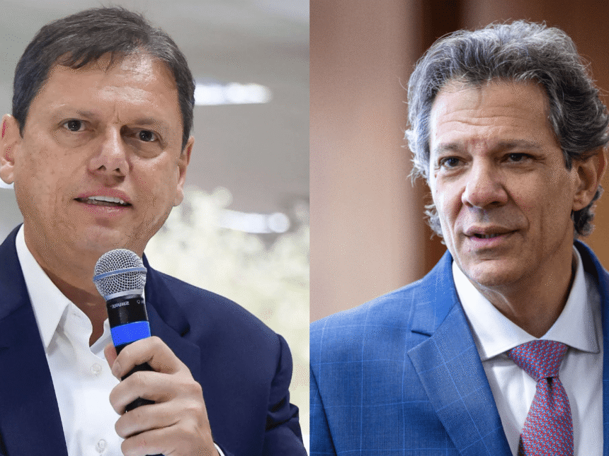 Tarcisio de Freitas e Fernando Haddad