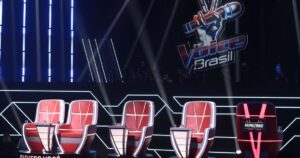 Palco do The Voice Brasil com nova temporada no SBT