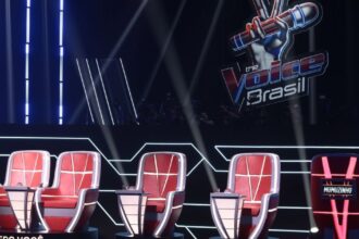 Palco do The Voice Brasil com nova temporada no SBT