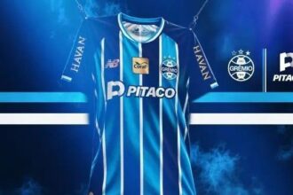 Pitaco vai estampar o espaço principal do uniforme do Grêmio