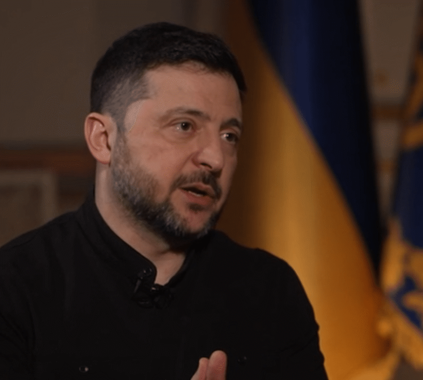 Volodymyr Zelensky em entrevista à CNN, em Kiev, Ucrânia, 23 de fevereiro de 2026