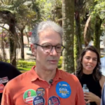 Romeu Zema (Novo) durante campanha