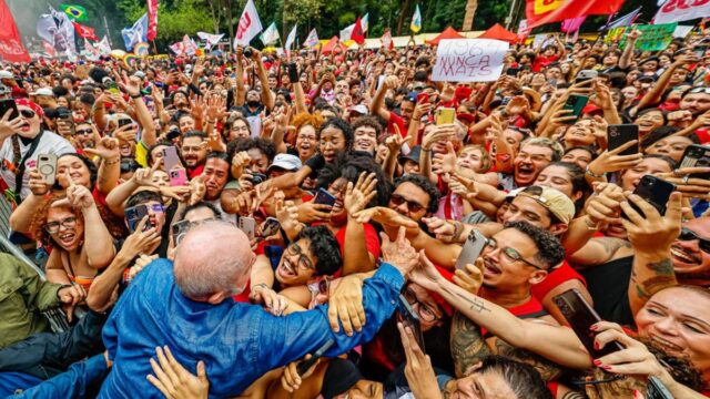 Presidente da República, Luiz Inácio Lula da Silva, durante ato na Avenida Paulista, no último dia 11