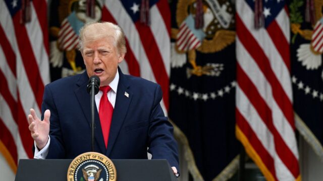 Presidente dos EUA, Donald Trump, em Washington
