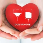 Bolsa de sangue em ambiente de hemocentro