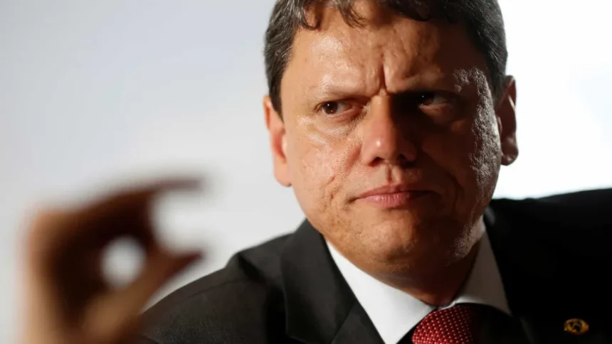 Tarcísio de Freitas em evento oficial do governo de São Paulo
