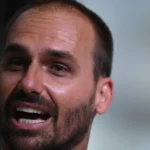 Eduardo Bolsonaro em pronunciamento oficial