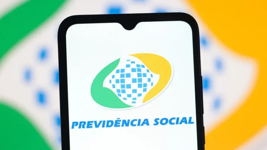 Fachada de uma agência do INSS com atendimento ao público