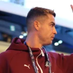 Cristiano Ronaldo em partida pela seleção portuguesa