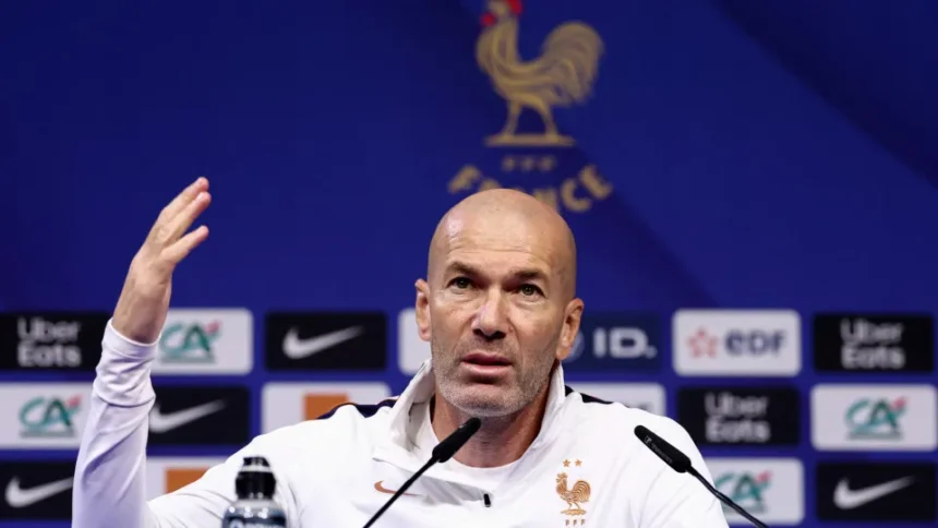 Zinédine Zidane em entrevista coletiva