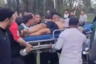 Campo de futebol amador na Argentina